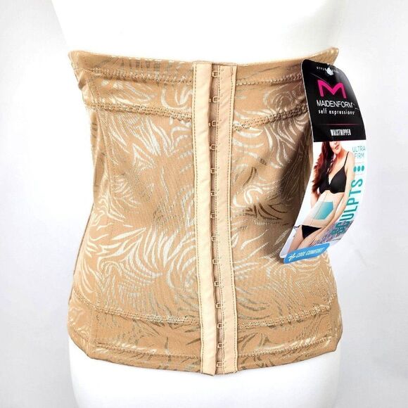 Maidenform Self Expressions Waist Nipper Women's Size Large Tan Ultra Firm Shape - Picture 1 of 7